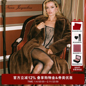 刘亦菲同款 NanaJacqueline环保皮草外套复古氛围感泰迪熊大衣