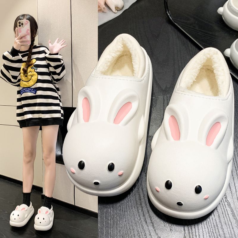 棉拖鞋女居家冬季保暖卡
