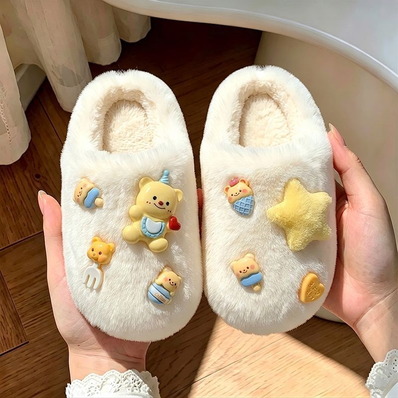 儿童棉拖鞋女孩秋冬季加