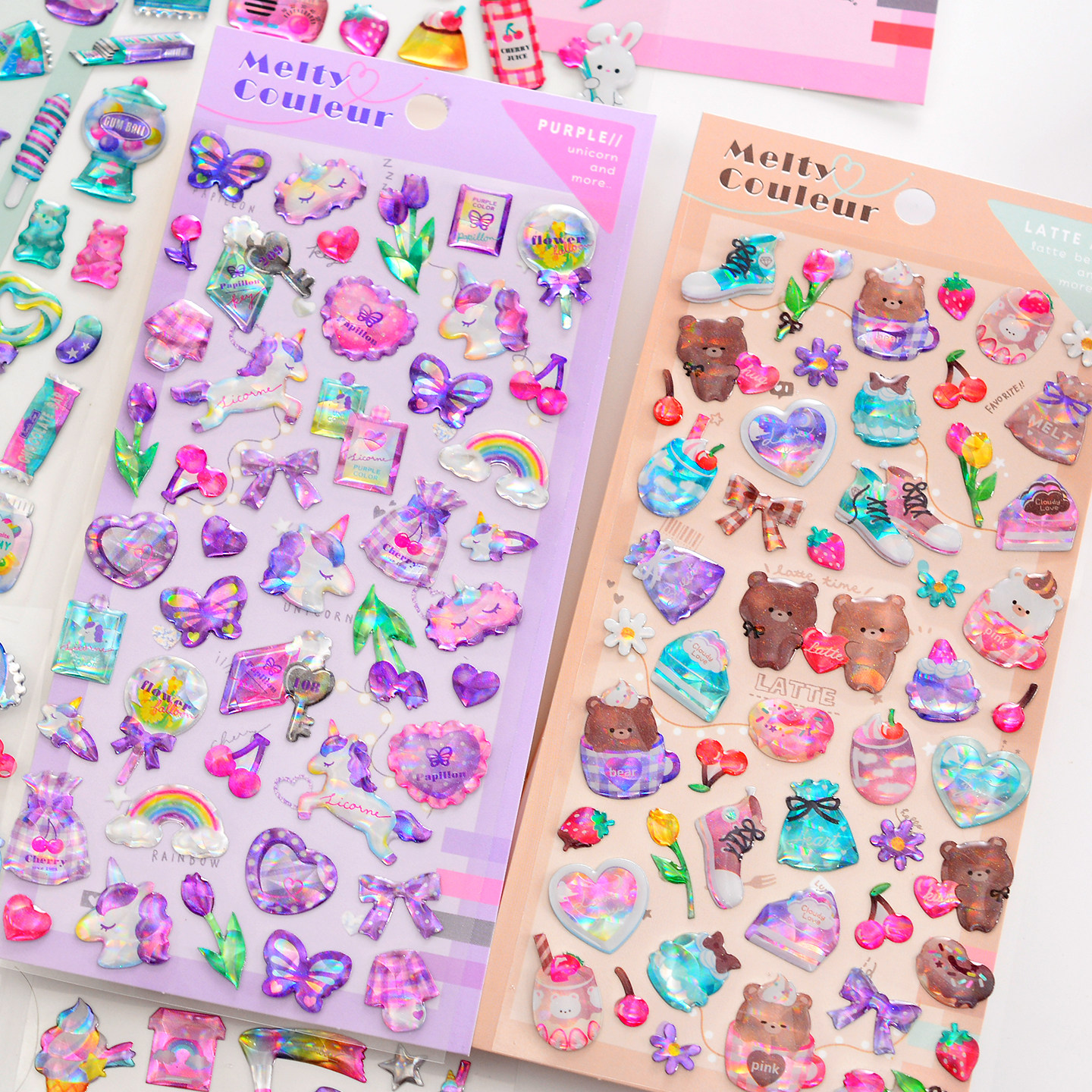 日系小清新小熊蝴蝶结3d立体水晶贴纸儿童女孩手机咕卡装饰贴画,玩具/童车/益智/积木/模型,贴纸,淘宝优惠券,粉丝福利购,淘宝优惠卷