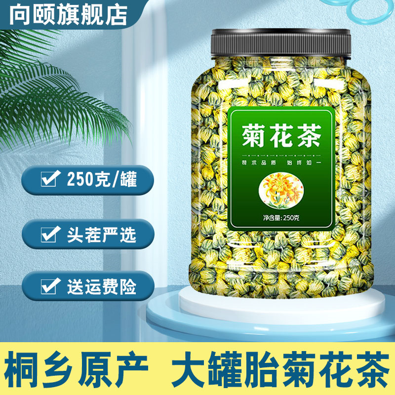 胎菊官方旗舰店正品特级桐乡菊花茶去火清热解毒中药材清火茶孕妇