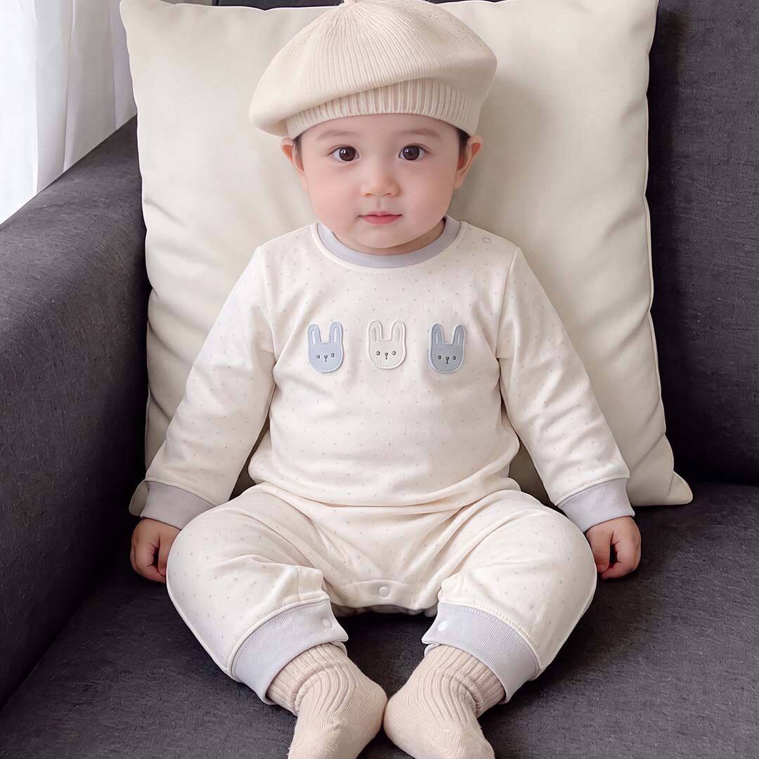 婴儿衣服春秋款宝宝秋季长袖哈衣爬服连体衣超洋气外出服休闲