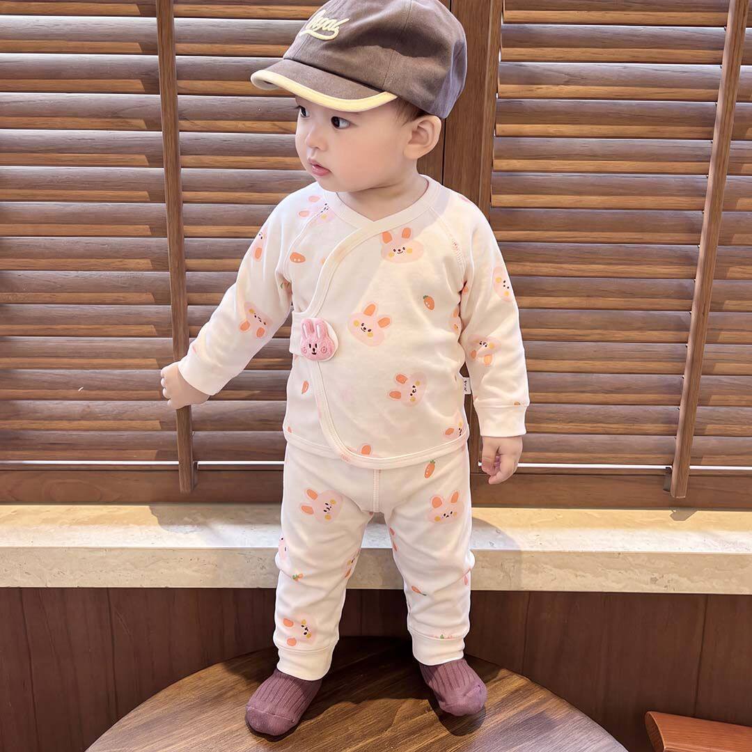 宝宝套装四季纯棉Aa类衣服新生婴儿衣服初生儿上衣裤子两件套休闲