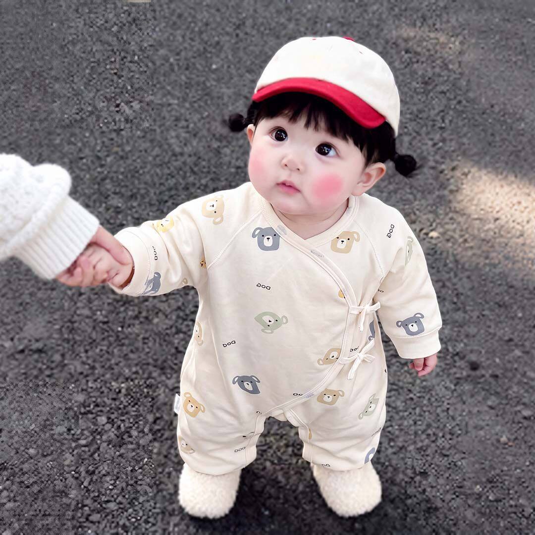 新生儿衣服春秋季蝴蝶衣婴儿纯棉a类连体衣宝宝长袖睡衣爬服通用