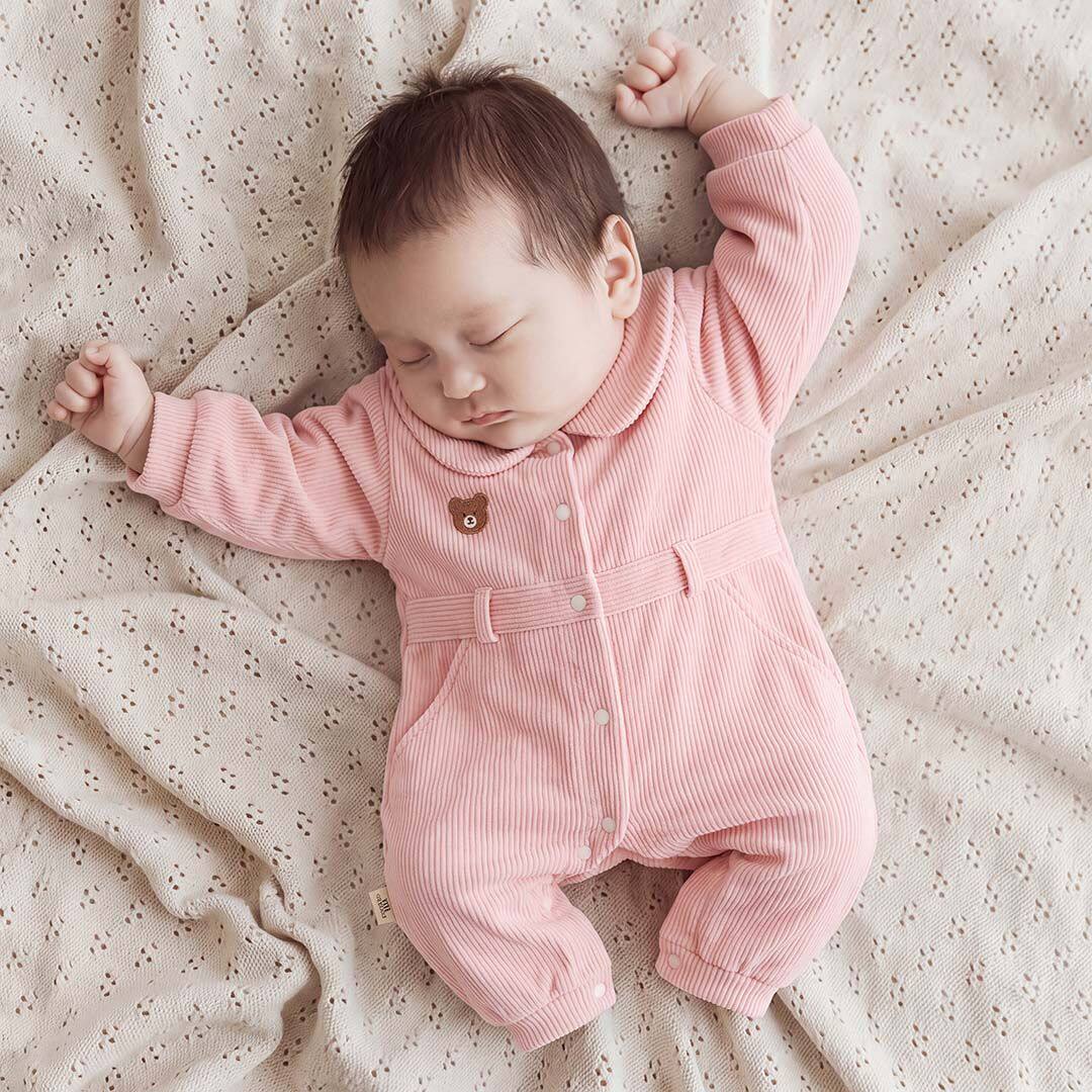 婴儿秋冬衣服外出服宝宝加厚连体衣新生儿满月周岁拜年服柔软休闲