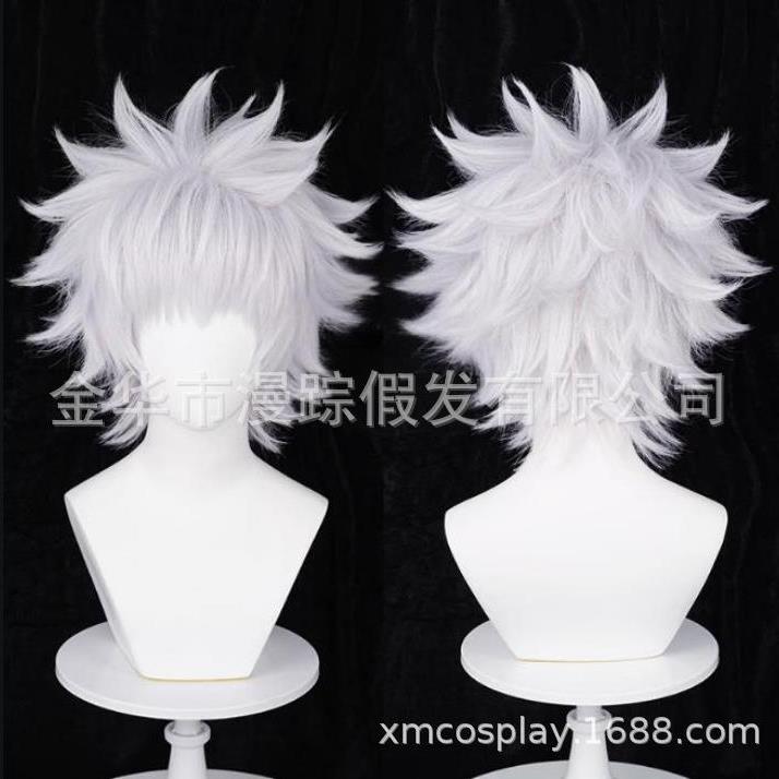 现货 killuar HUNTERXHUNTER 全职猎人 奇犽 cosplay假发打毛反翘