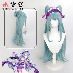 梦见月瑞希cos假发原神绮梦缱绻仿真头皮分体蝴蝶结