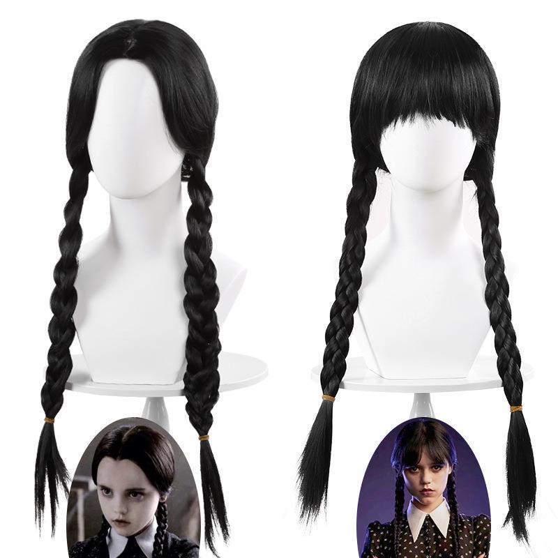 假发 双马尾麻花辫假发新款仿真假发