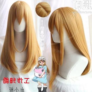 假发厂工作细胞血小板cos假发两鬓收脸 发尾内扣 有层次