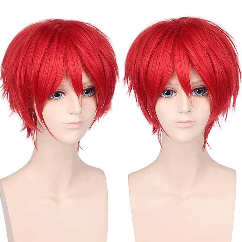 cos假发 少年反翘短发彩色万用男士假发 cosplay动漫假发