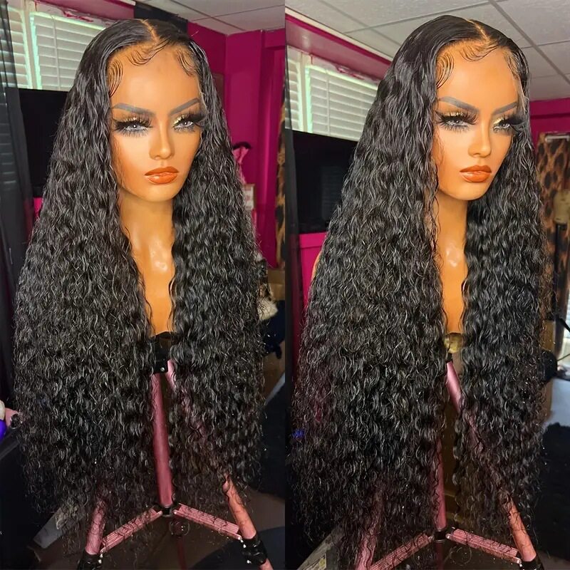 亚马逊非洲热销小卷绕管长卷发假发 欧美女士时尚前蕾丝花边wig