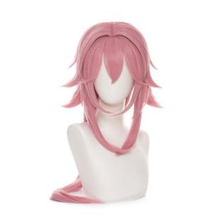 原神 八重神子 cos假发 稻妻城 仿真头皮 两侧反翘