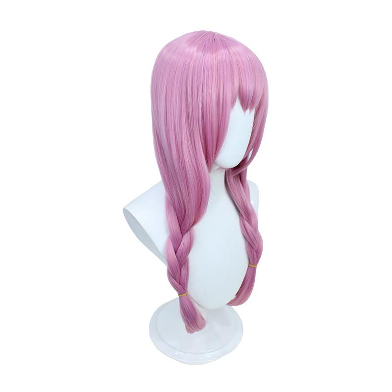【】碧蓝档案秤亚津子cos假发COSVOL3敦子粉色辫子中分大头皮