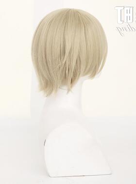 /偶像梦幻祭2 ALKALOID 白鸟蓝良 亚麻金 cos假发