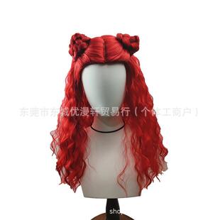 星光继承者公主反叛联盟 后裔4 cos红心皇后假发 女式长波浪假发