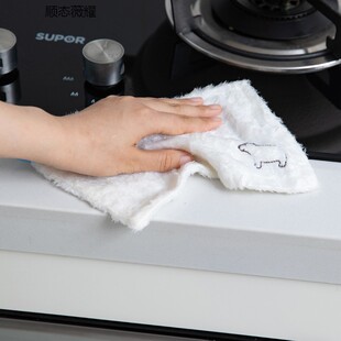 日本 家用抹布人造丝厨房清洁洗碗布不起毛不沾油吸水百洁布