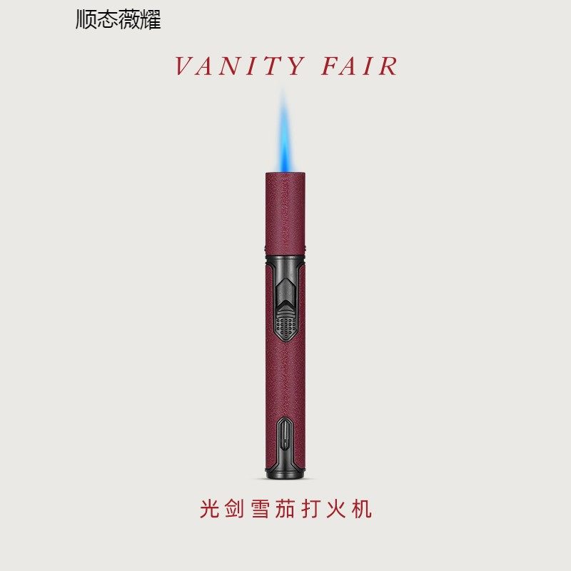 便携式防风打火机 充气直冲金属打火机 雪茄香薰烟花艾灸点火器