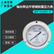 上海笠聚YN100BF ZT轴向带边不锈钢耐震压力表1mpa油压高温蒸汽表