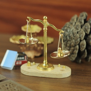 新品微缩场景潮玩娃娃屋配件仿真迷你天平秤过家家玩具创意摆件