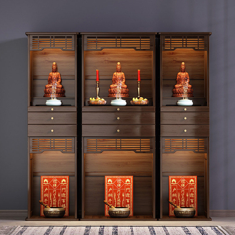 佛龛神台立柜佛柜供奉台神龛佛台财神爷菩萨供奉桌佛像家用竹供桌,住宅家具,佛柜/佛龛,淘宝优惠券,粉丝福利购,淘宝优惠卷