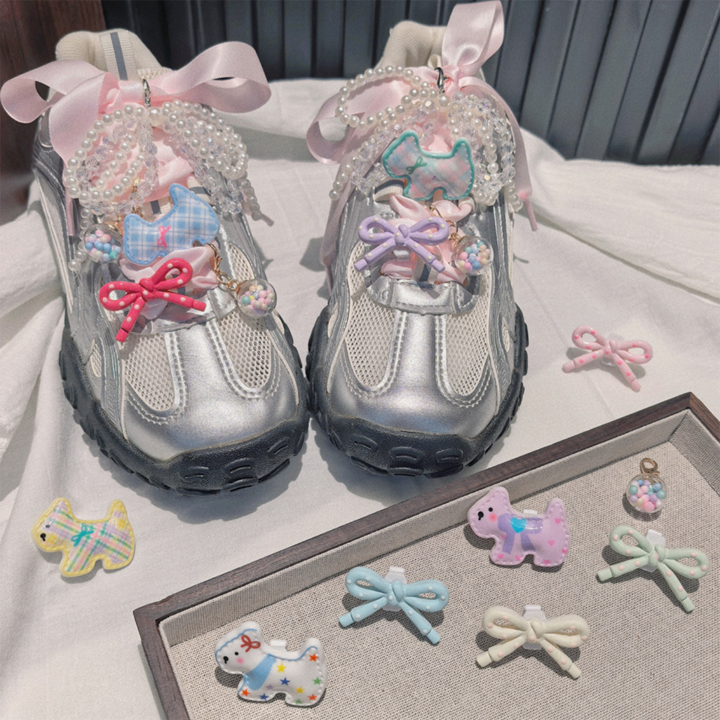 日韩多巴胺samba鞋带扣装饰配饰