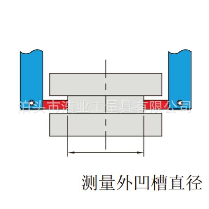 内外沟槽台阶测量Caliper Accessory Kit数显卡尺附件卡尺测头