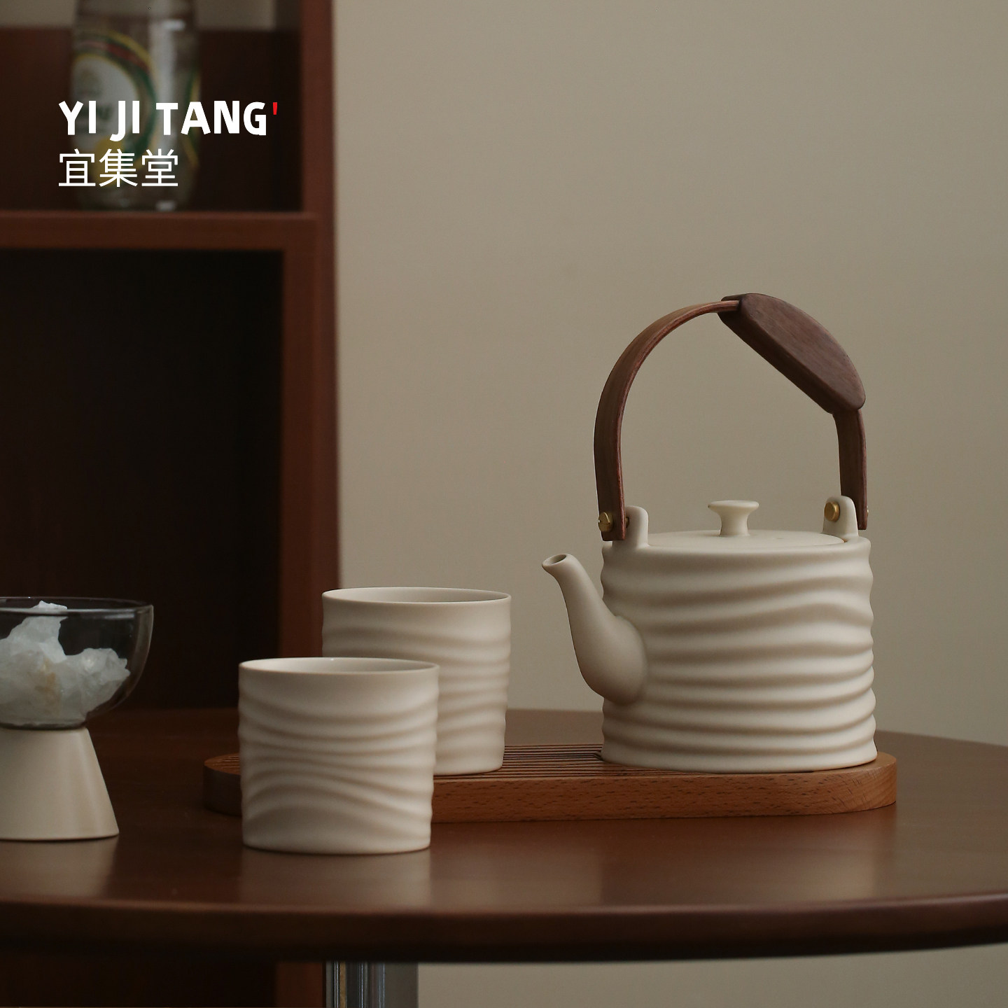 宜集堂川江中古风茶壶陶瓷冷水壶杯子套装凉水壶高颜值冷泡家用