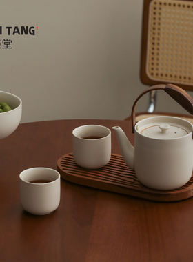 宜集堂Teasong中古风整套茶具套装家用下午茶大容量提梁壶民宿