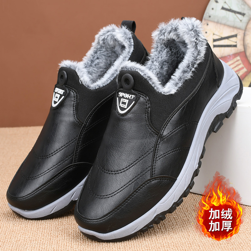 冬季加绒保暖防滑男棉靴