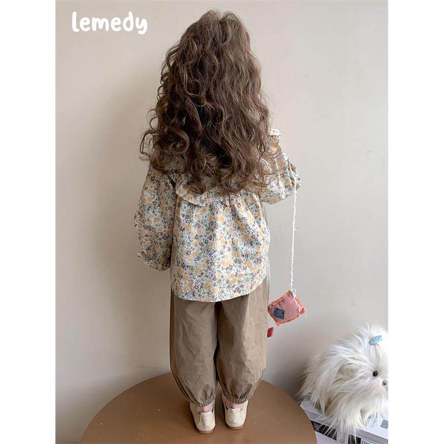 韩国Lemedy女童休闲套装秋装2025新款洋气女宝宝春秋季裤子两件套