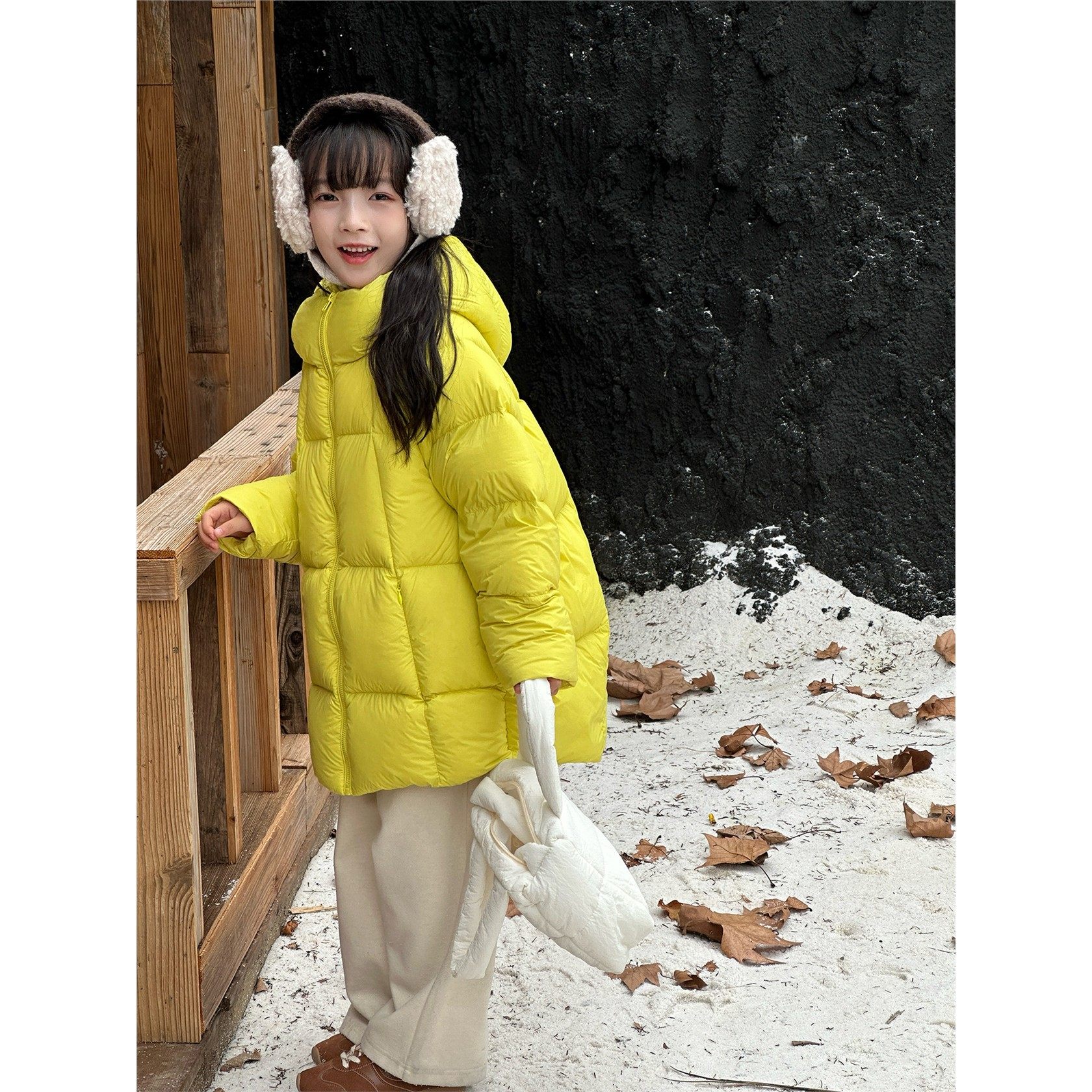 法国BADNUT女童羽绒服冬季2025新款儿童泡芙连帽中大童中长款外套,童装/婴儿装/亲子装,羽绒服,淘宝优惠券,粉丝福利购,淘宝优惠卷