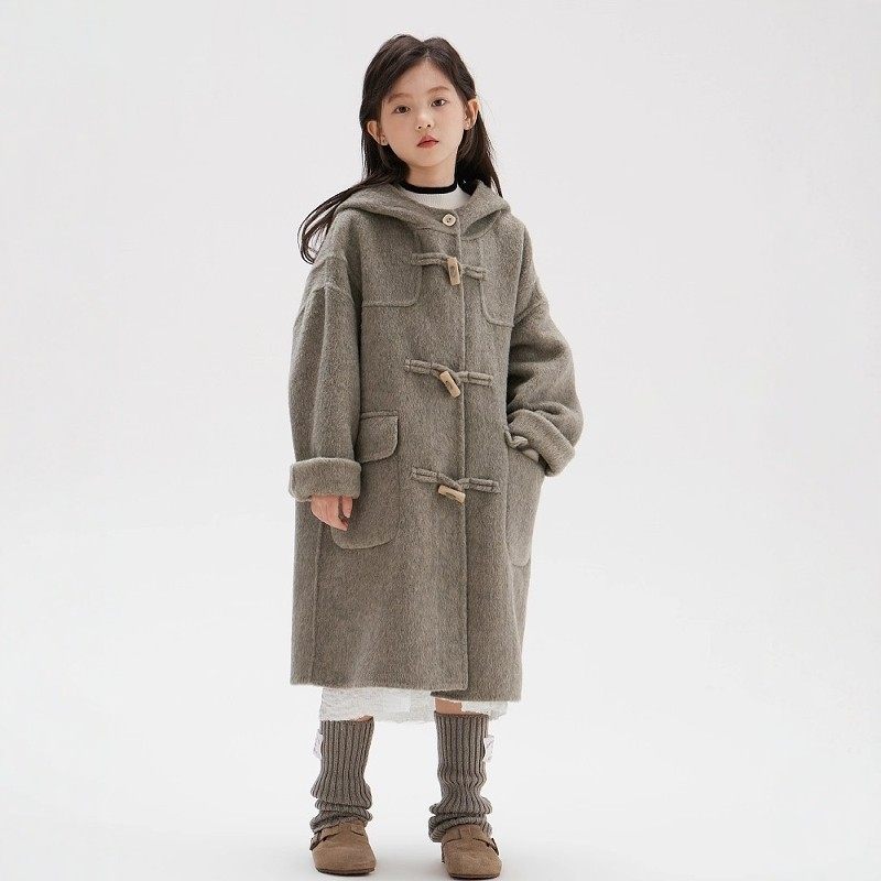 法国BERYDIA童装百分百双面羊毛大衣连帽中长款韩系中大童呢外套,童装/婴儿装/亲子装,呢大衣,淘宝优惠券,粉丝福利购,淘宝优惠卷