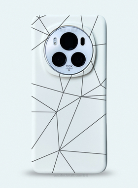 适用于荣耀magic7pro手机壳新款magic6男女小众极简个性创意几何线条magic5白色半包超薄磨砂防指纹硬保护套4