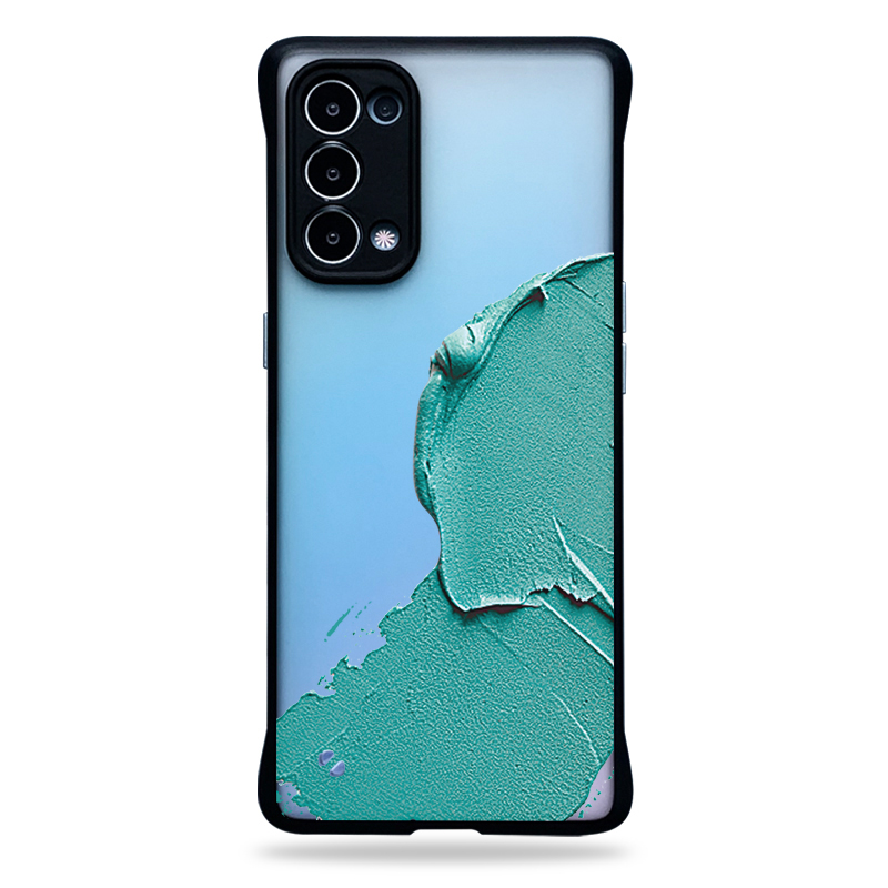 OPPOreno5Pro十手机壳半包无边框新品ins风潮牌美术生涂鸦reno5个性创意透明磨砂网红男女款硬保护套适用曲屏 3C数码配件 手机保护套/壳 原图主图