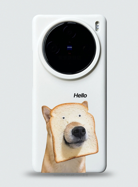 适用于vivox100pro手机壳vivo男女款x200小众趣味恶搞个性创意网红狗狗x100ultra白色半包超薄磨砂防指纹x90s