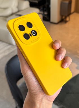 索哲适用于iqoo13手机壳新款男女iQOO12镜头全包防摔软套11简约高级感黄色肤感磨砂Neo10pro+防指纹z10turbo9
