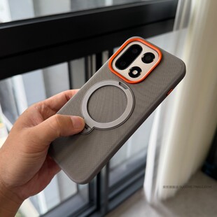 索哲适用于一加15手机壳金属镜头按键一加13简约高级感灰色科纳纹ace6磁吸指环支架13t全包防摔ace5pro防指纹