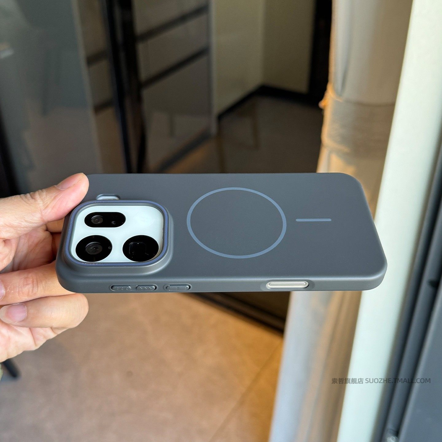 索哲适用于oppofindx9手机壳新品findx9pro男女款x8s小众高级感深灰色磁吸充电保护套x8ultra全包超薄Pro细圈