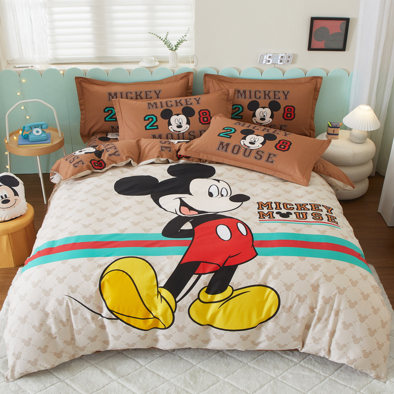 迪士尼纯棉床上四件套全棉儿童床品卡通被套宿舍床单人三件套床笠,床上用品,床品套件/四件套/多件套,淘宝优惠券,粉丝福利购,淘宝优惠卷