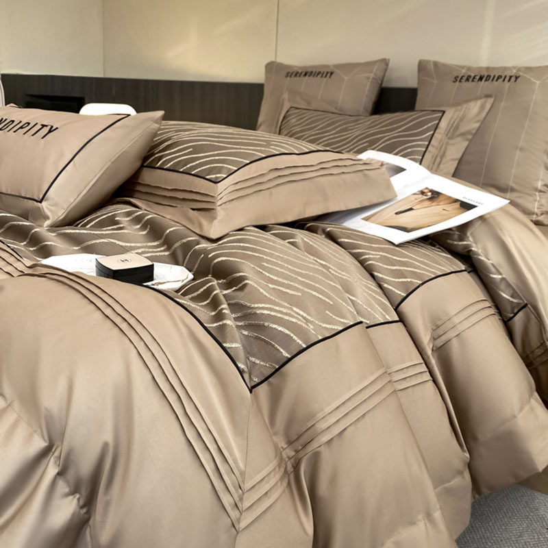 高端轻奢A类纯棉四件套100全棉刺绣被套床单2026新款欧式床品床笠,床上用品,床品套件/四件套/多件套,淘宝优惠券,粉丝福利购,淘宝优惠卷