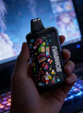 BUBBLE炫彩三代王嘉尔同款雾化器电子口喷雾吐烟气吸入果味棒MON