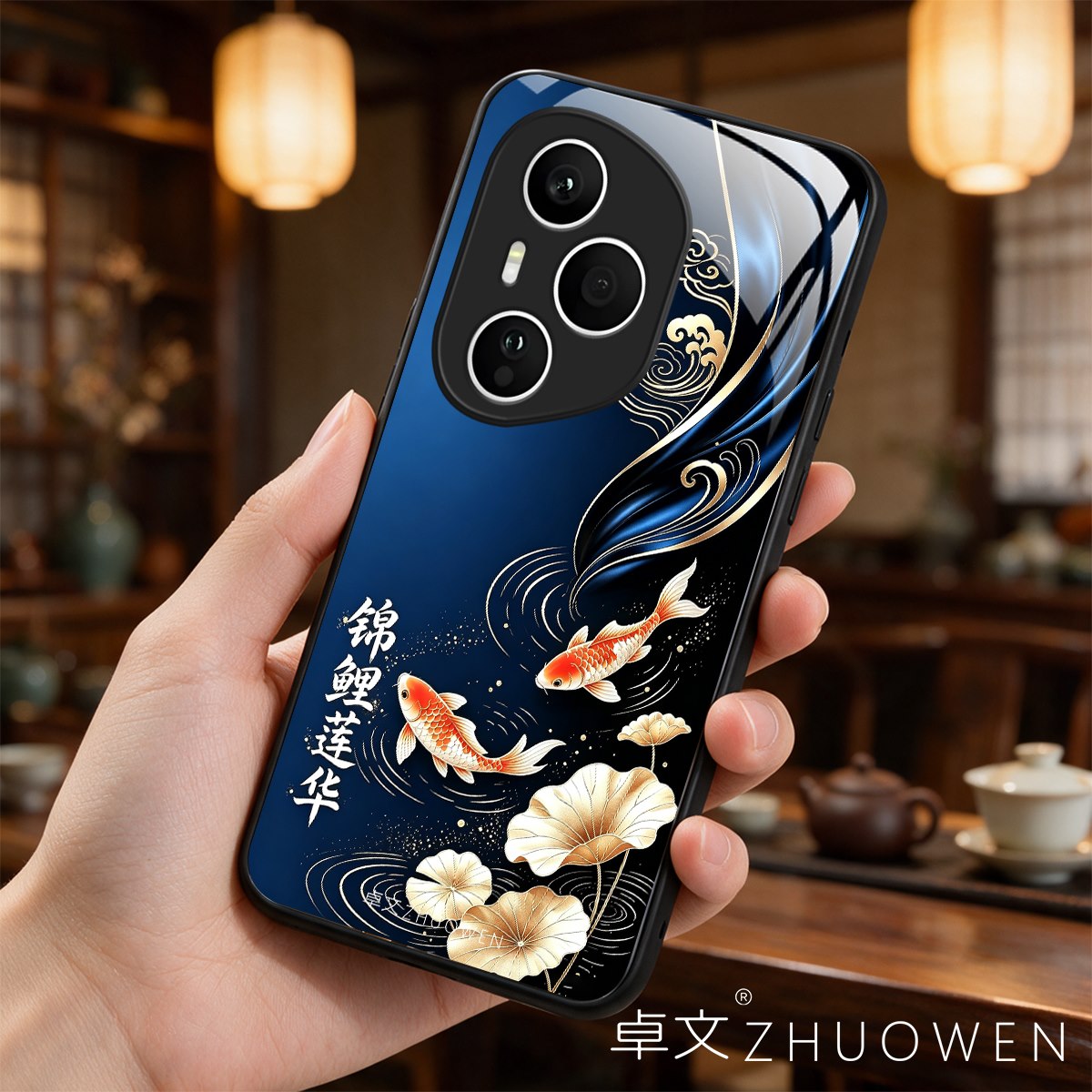 【荣耀400 Pro专用】A11689卓文ZHUOWEN品牌 只做高端奢华冰透玻璃手机壳,券后价只要38元