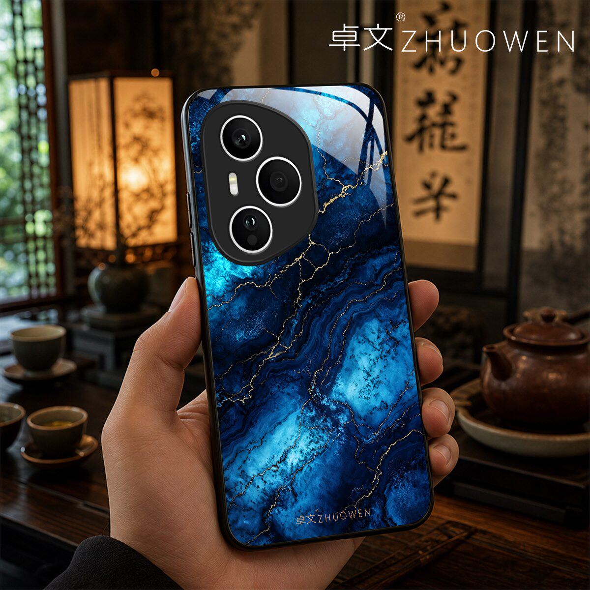 【荣耀400 Pro专用】A11699卓文ZHUOWEN品牌 只做高端奢华冰透玻璃手机壳,券后价只要38元
