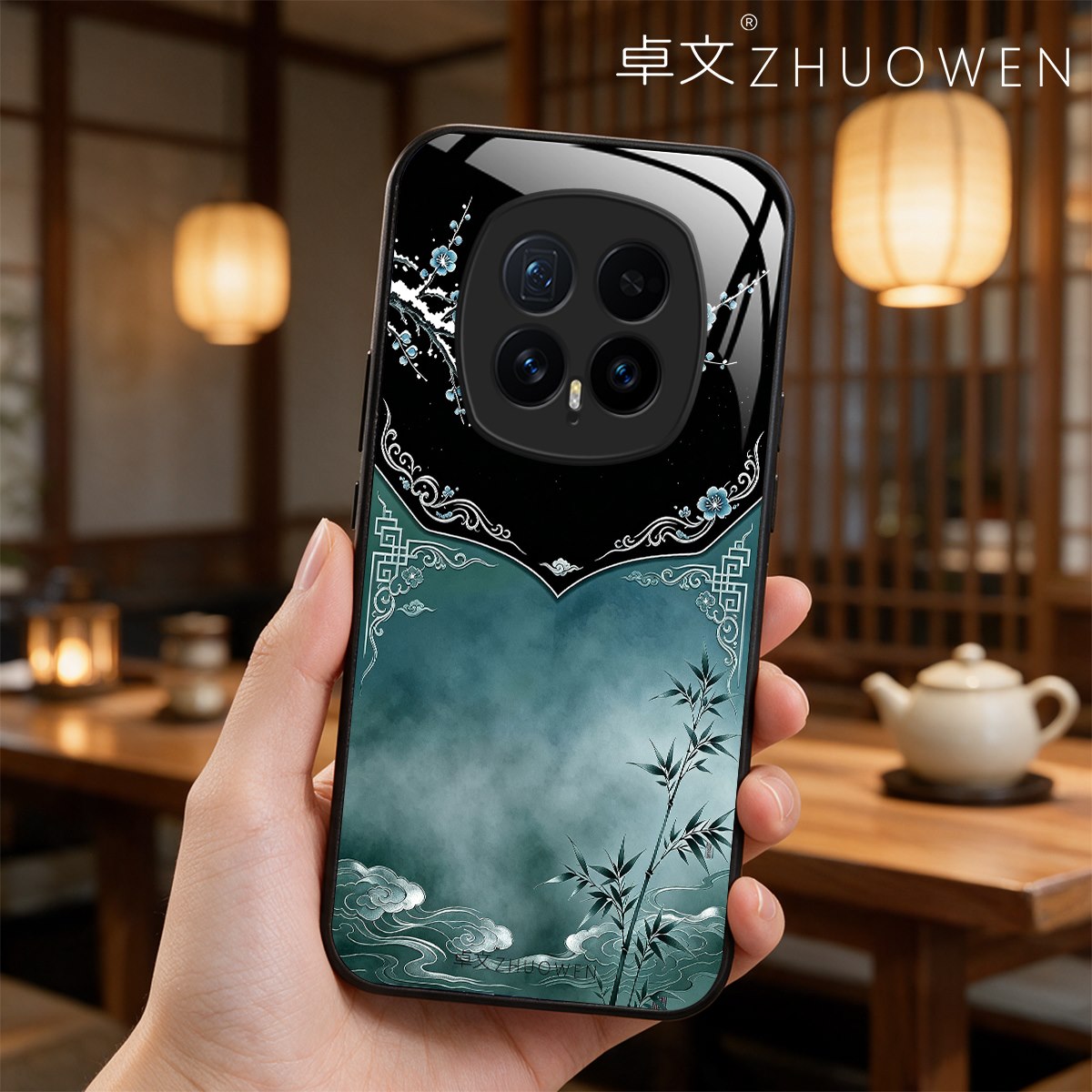 【荣耀Magic8专用】A11695卓文ZHUOWEN品牌 只做高端奢华冰透玻璃手机壳,券后价只要38元