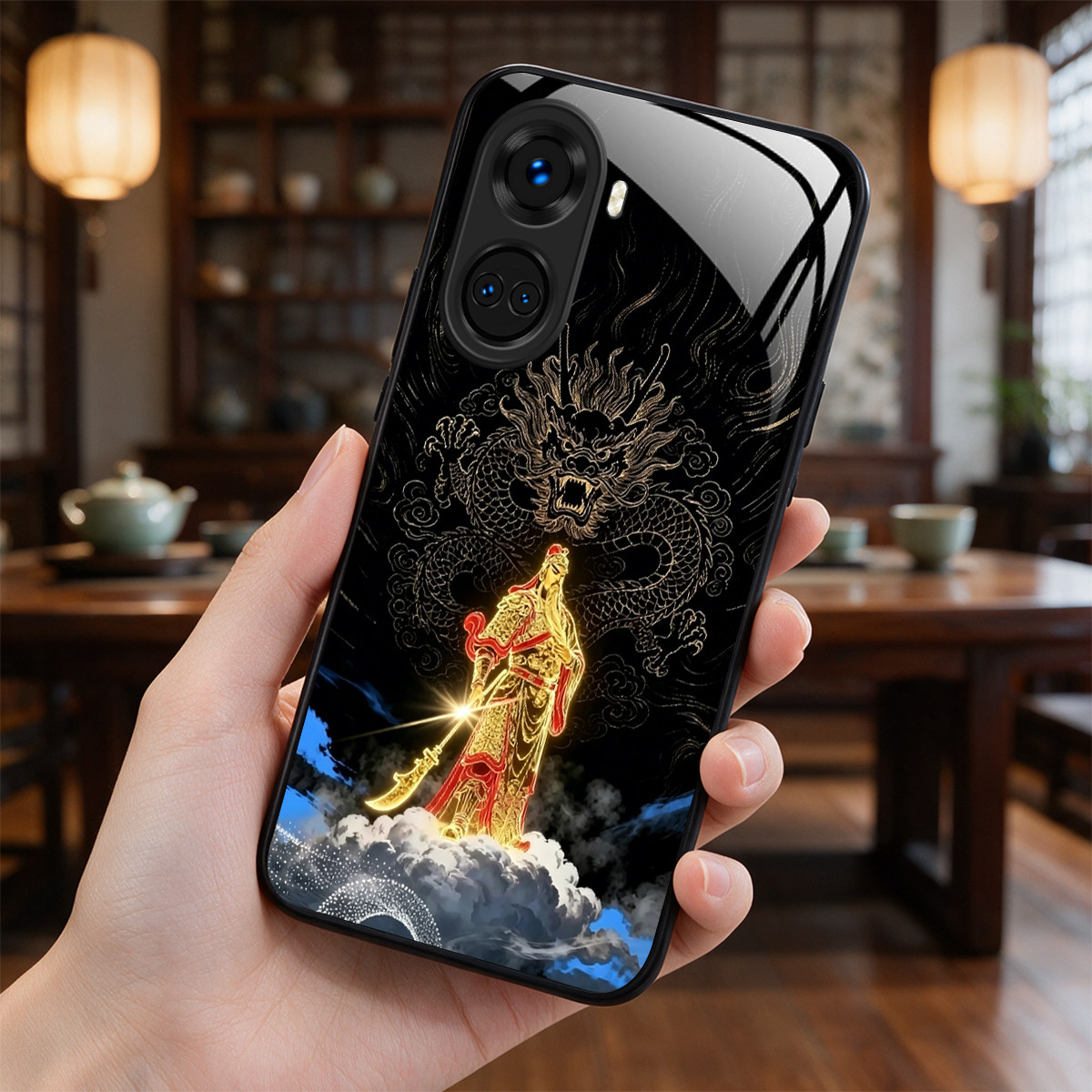 【华为 nova 10 SE专用】A11685关云长奢华冰透玻璃手机壳，券后价只要38元