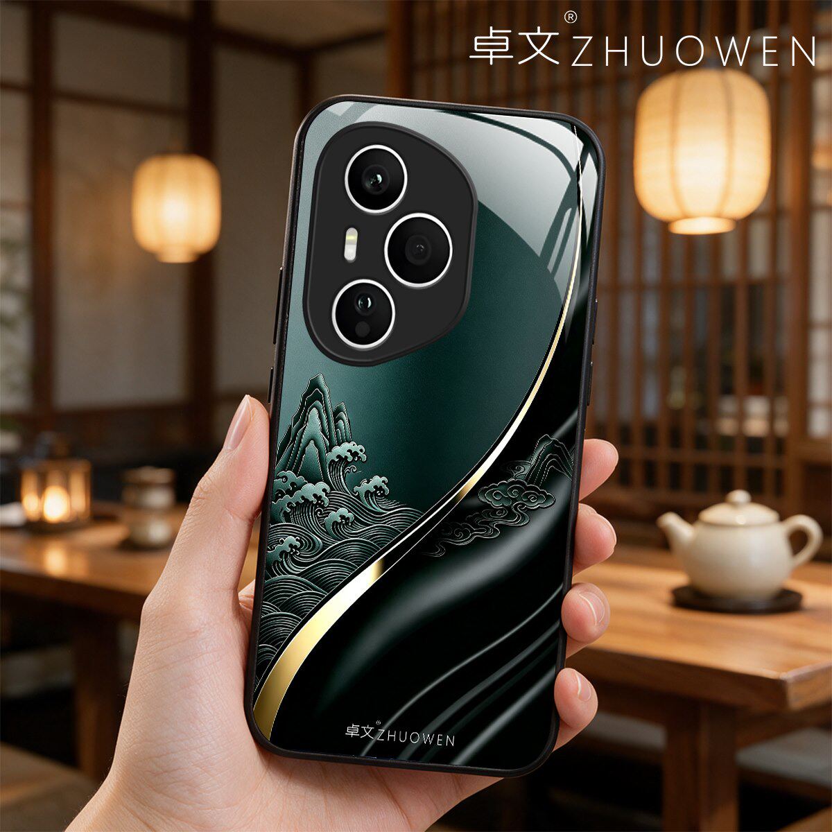 【荣耀400 Pro专用】A11691卓文ZHUOWEN品牌 只做高端奢华冰透玻璃手机壳,券后价只要38元