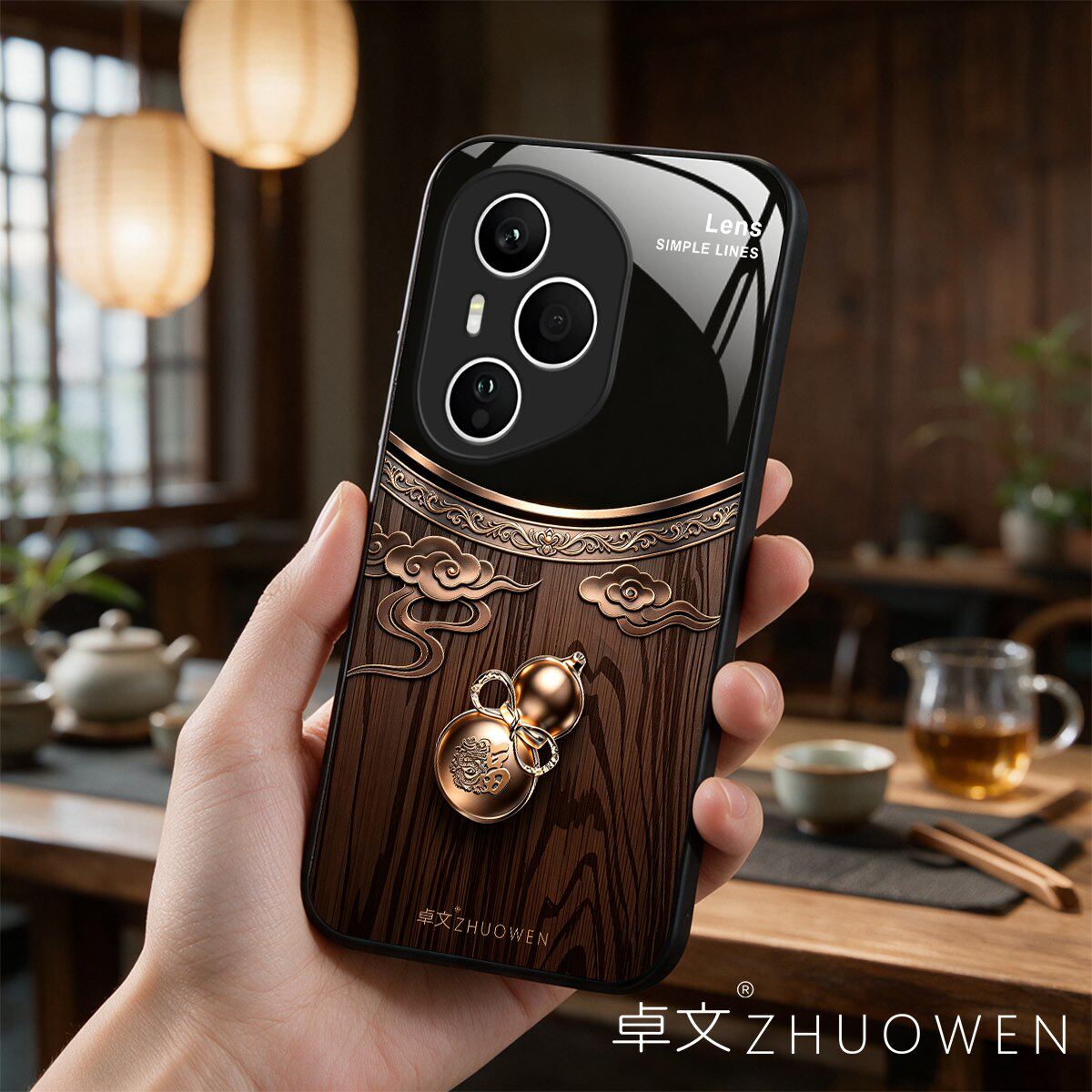 【荣耀400 Pro专用】A11687卓文ZHUOWEN品牌 只做高端奢华冰透玻璃手机壳,券后价只要38元