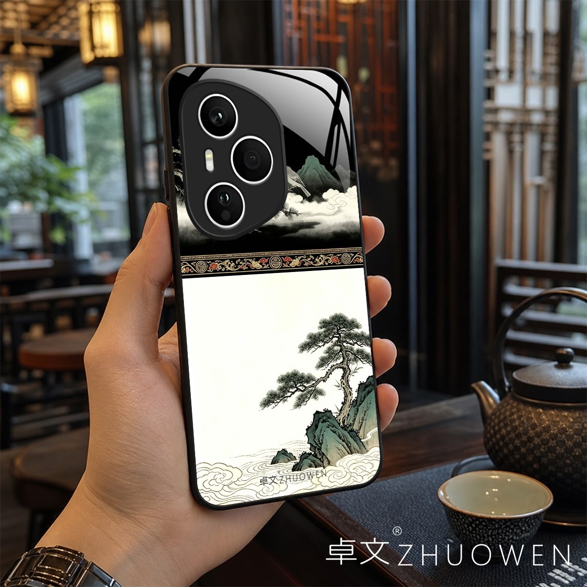 【荣耀400 Pro专用】A11696卓文ZHUOWEN品牌 只做高端奢华冰透玻璃手机壳,券后价只要38元