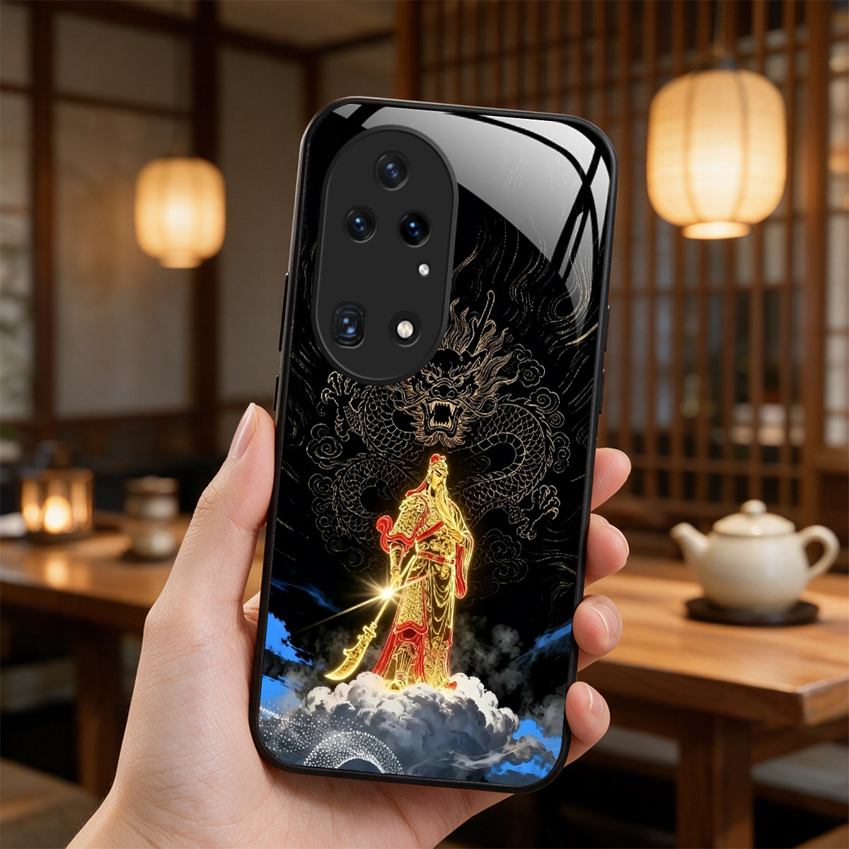 【华为 P50专用】A11685关云长奢华冰透玻璃手机壳,券后价只要38元