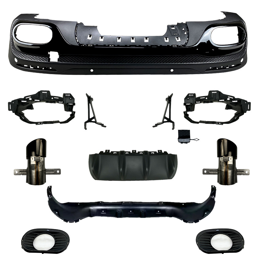 适用奔驰GLB X247 GLB180 200改GLB35 GLB45 AMG后唇尾唇尾喉改装